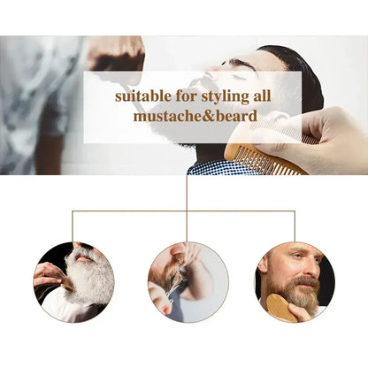 Boar Bristle Wood Beard Brush Kits