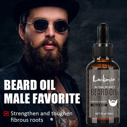 LOCKMIO Men's Whiskers Balm & Oil Vanilla Scent