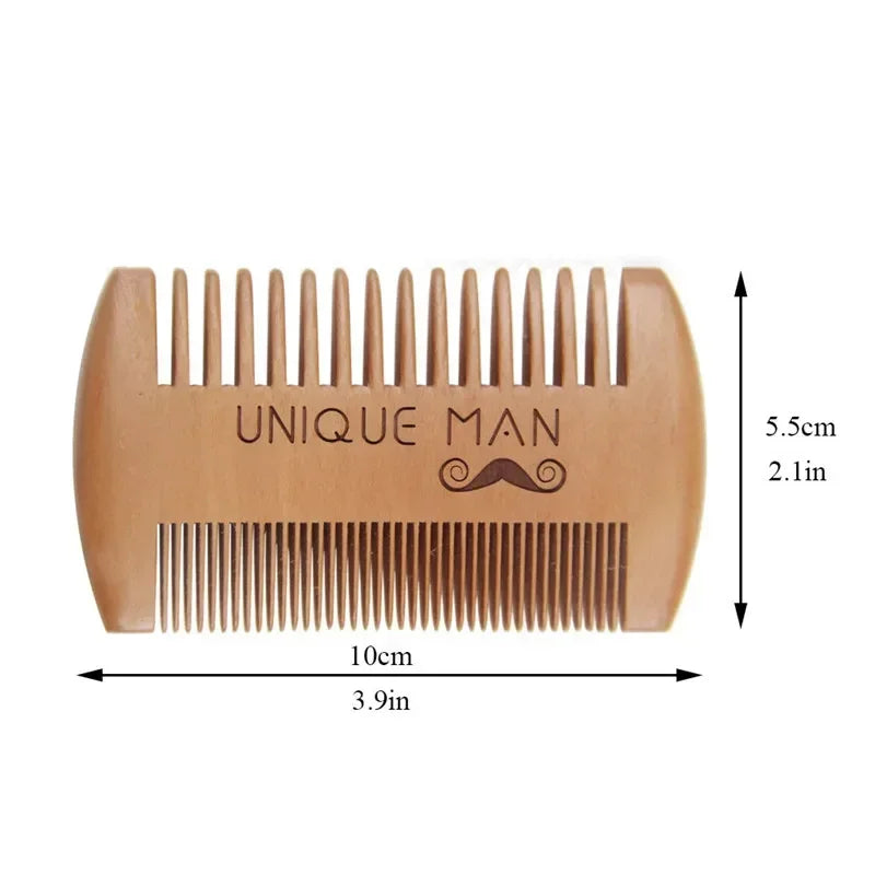 Men's Wooden Beard Comb