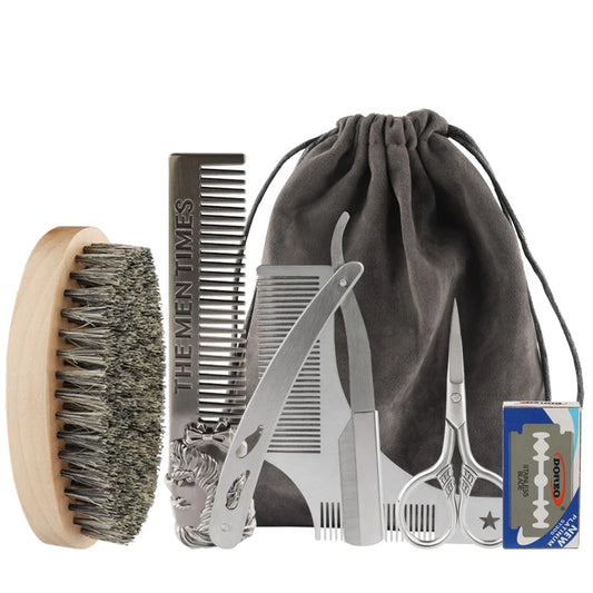 Professional Shaving Beard Brush 5 Pieces Set