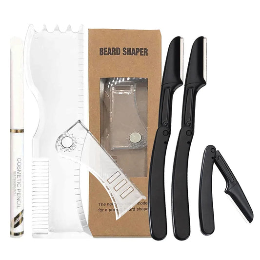 Adjustable Beard Shaper Mustache Trimming Set